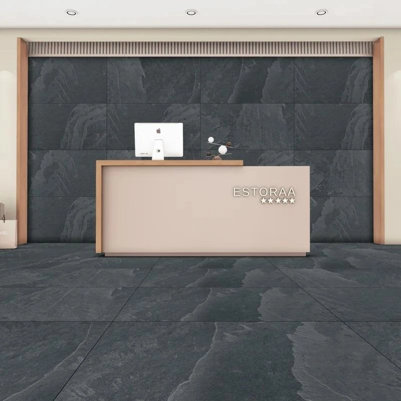 Керамический гранит CR RUSTINO NERO 600x1200х8,5 carving в уп. 1,44 (2 шт.) 46,08