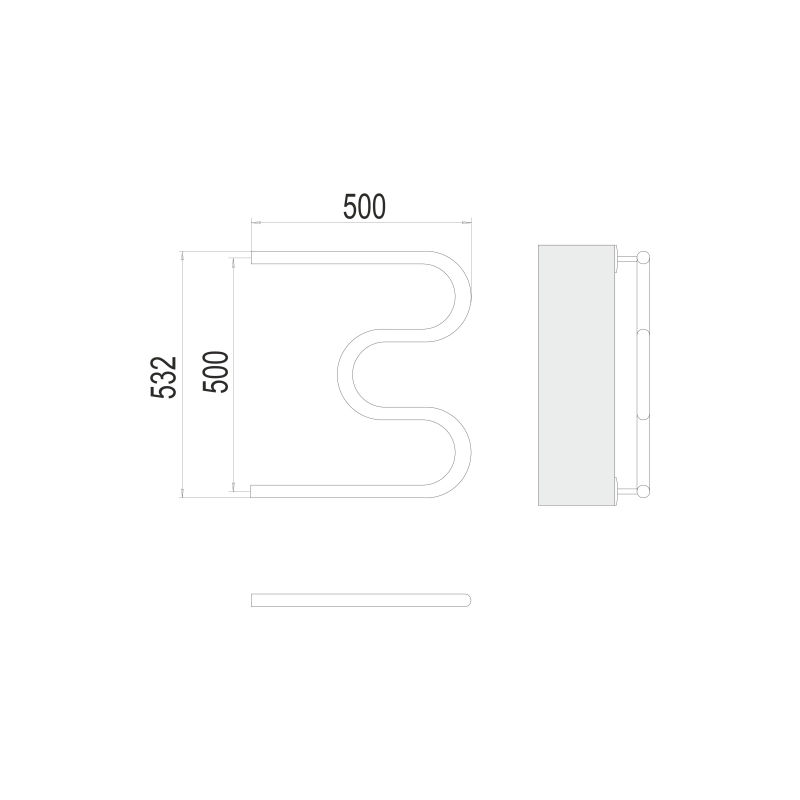 Полотенцесушитель водяной TERMINUS М-обр. 32 1