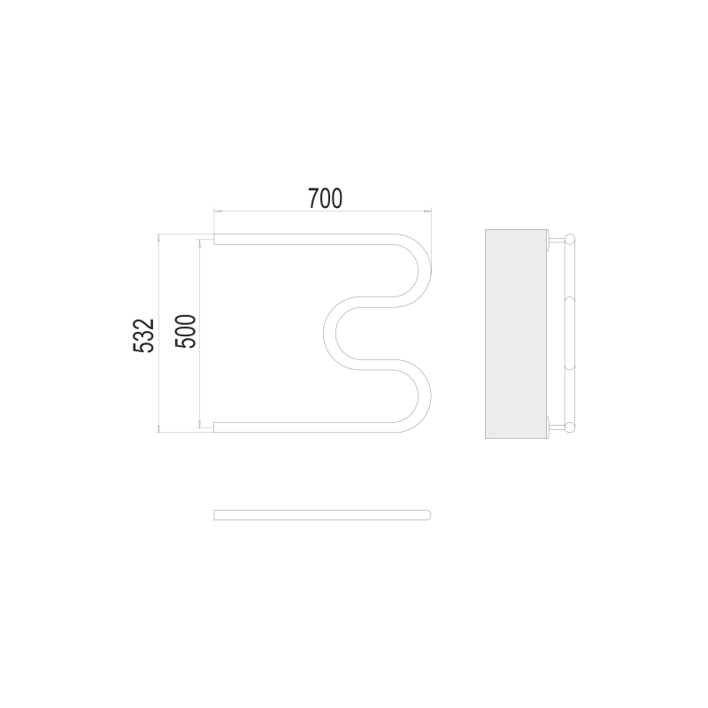 Полотенцесушитель водяной TERMINUS М-обр. 32 1