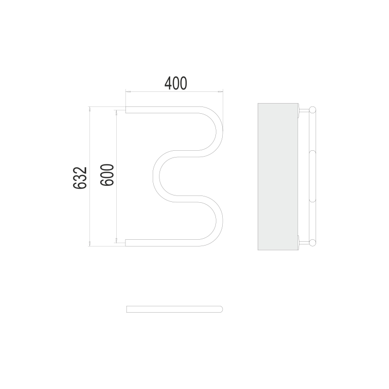 Полотенцесушитель водяной TERMINUS М-обр. 32 1