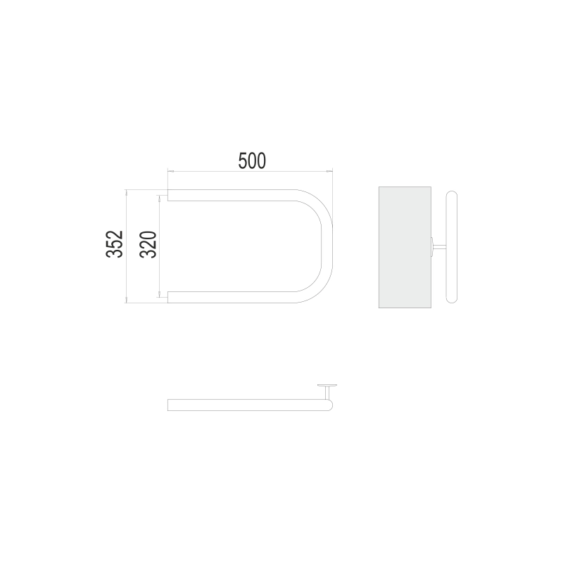 Полотенцесушитель водяной TERMINUS П-обр. 1