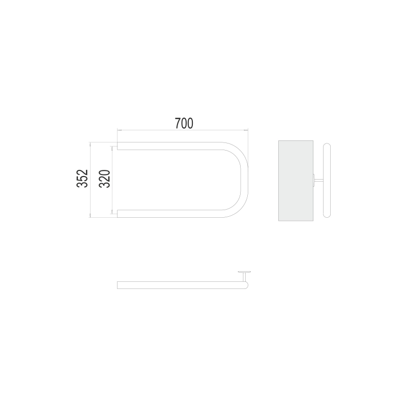 Полотенцесушитель водяной TERMINUS П-обр. 1