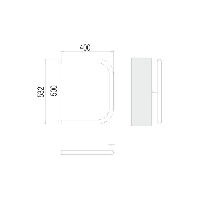 Полотенцесушитель водяной TERMINUS П-обр. 1