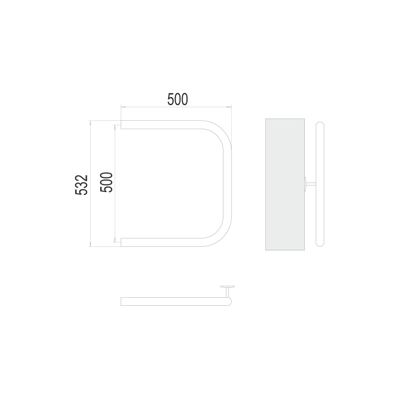 Полотенцесушитель водяной TERMINUS П-обр. 1