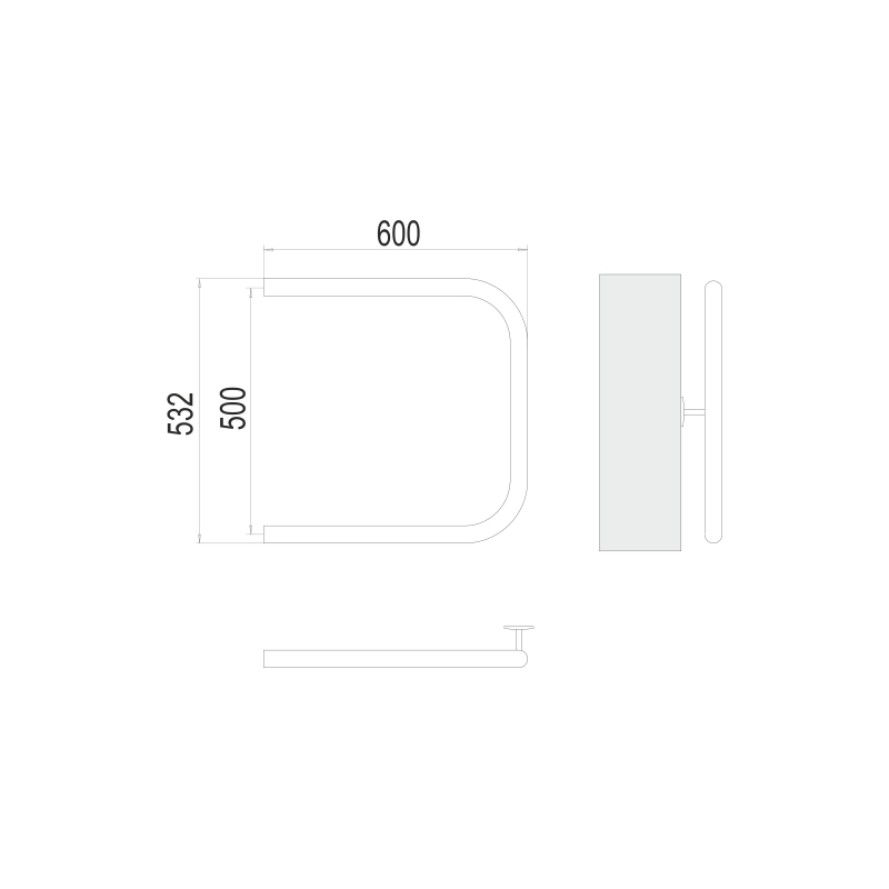 Полотенцесушитель водяной TERMINUS П-обр. 1