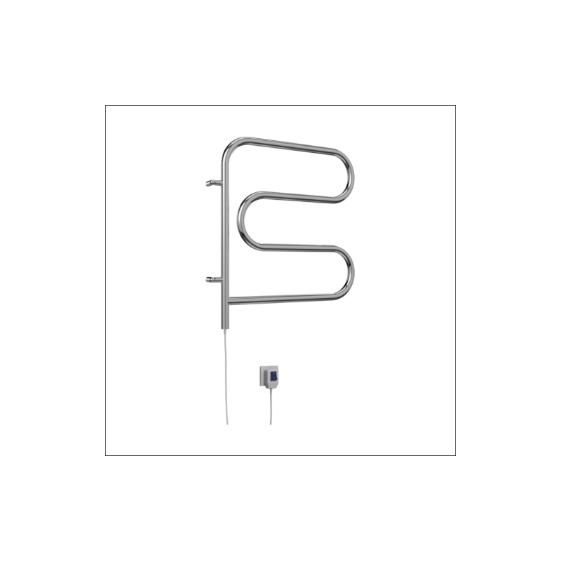 Полотенцесушитель эл. TERMINUS F-обр. 600х600 поворотный, хром, 4620768883897