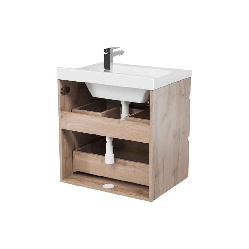 Тумба Karelia 60 подвесная 2 ящика с умыв. Simple 60