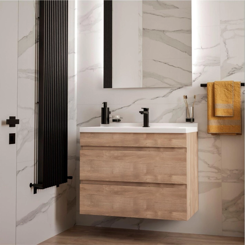 Тумба Karelia 60 подвесная 2 ящика с умыв. Simple 60