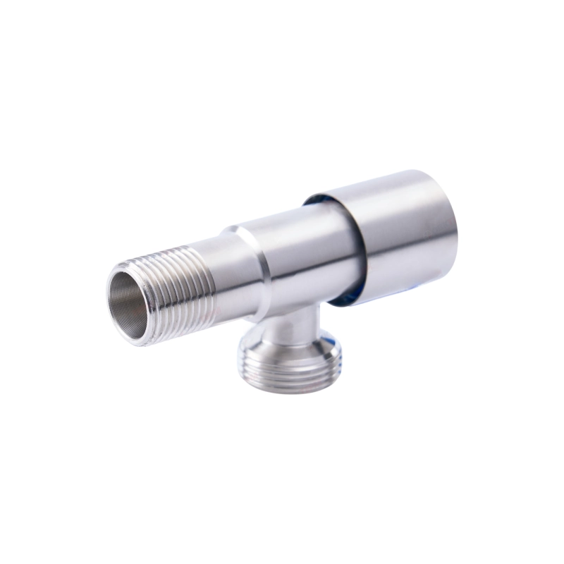 Кран для подкл.с/т приборов 1/2*3/4 нерж.круг. TIM