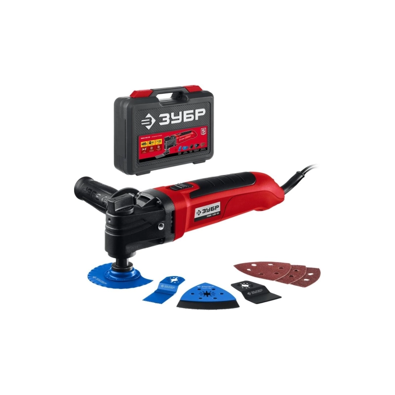 Реноватор ЗУБР OIS 400 Вт, с набором насадок, кейс (МФИ-400 КН)