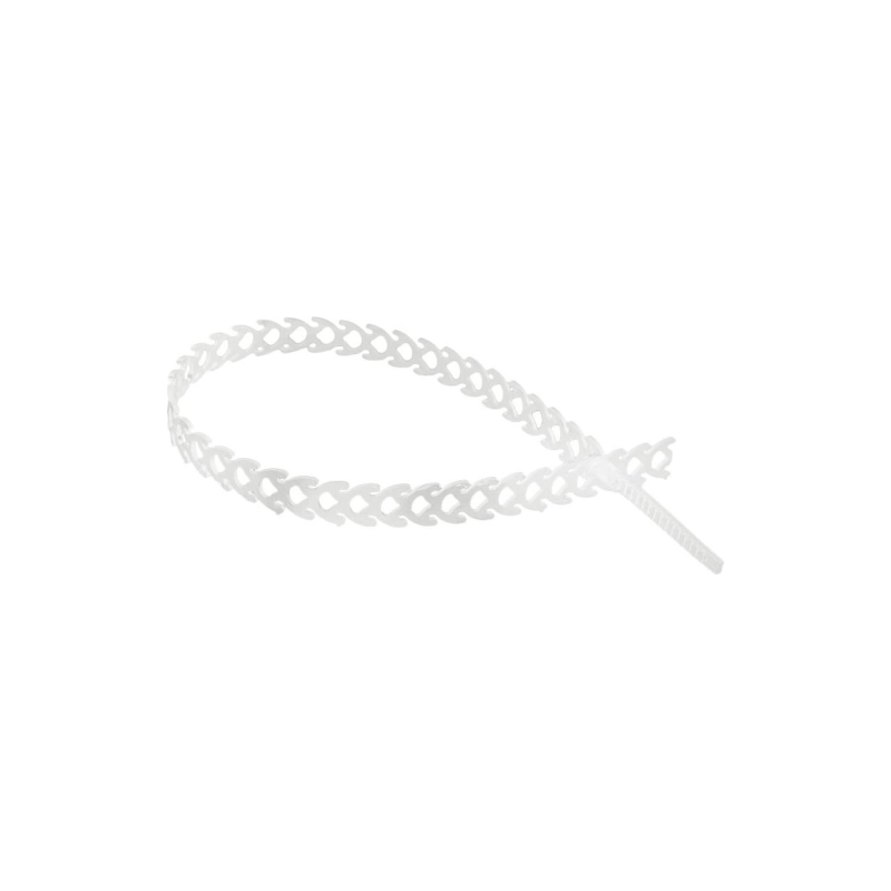 Хомут полимер REXANT многораз 300х10, прозрачн (20 шт)