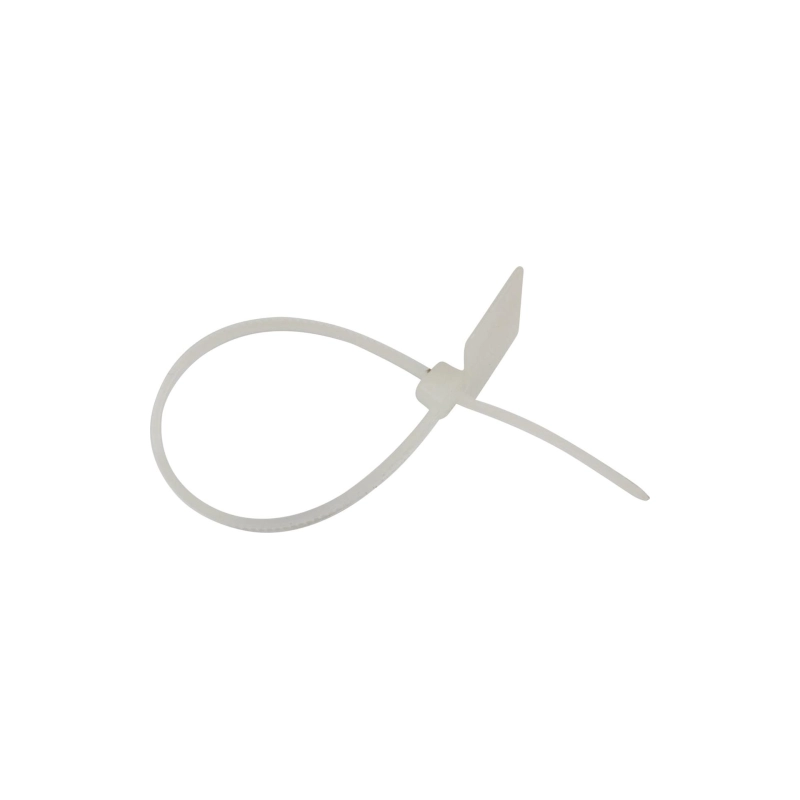 Хомут нейлон REXANT под маркер 100х2,5, белые (100 шт)