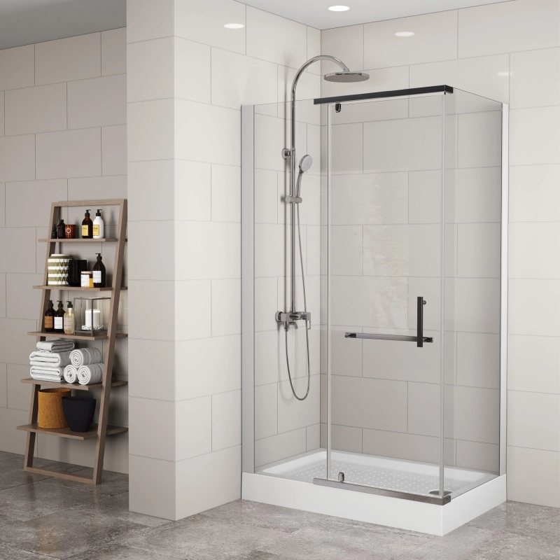 Душевое ограждение Arena Square 120х90 см, прямоугольная, б/поддона, хром, УТ000093619