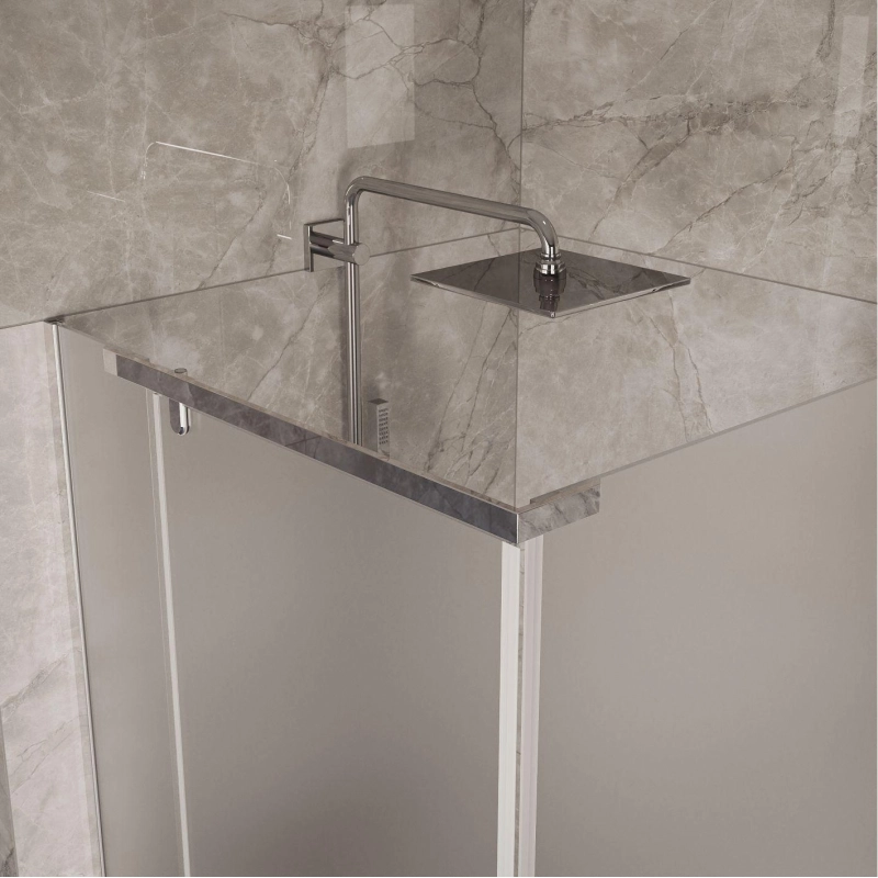 Душевое ограждение Arena Square 100 100х100 см, квадратная, б/поддона, матовое, хром, УТ000103431