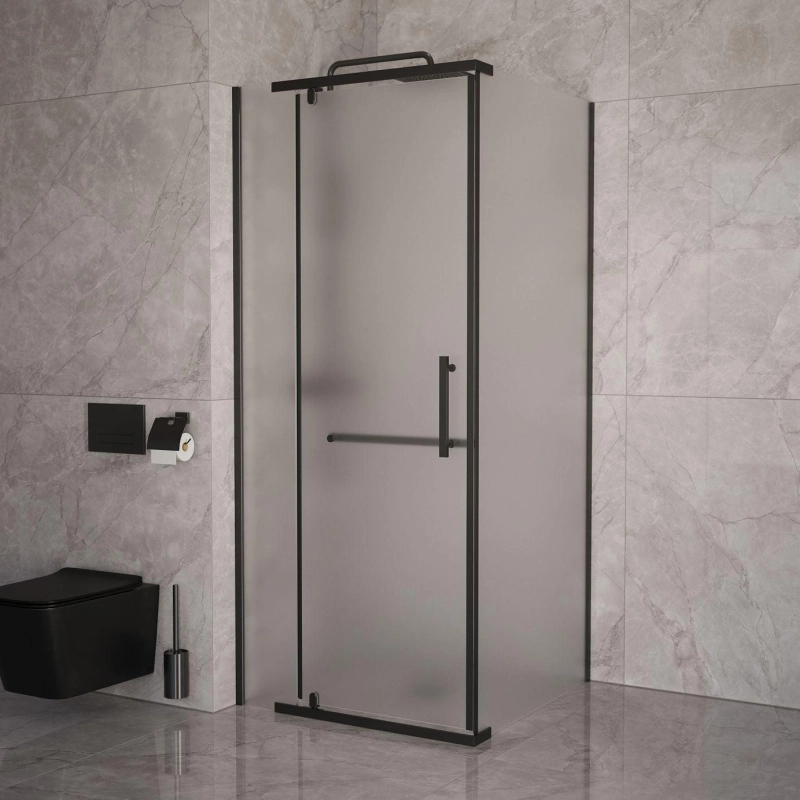 Душевое ограждение Arena Square Black 90 90х90 см, квадратная, б/поддона, черный, УТ000094568