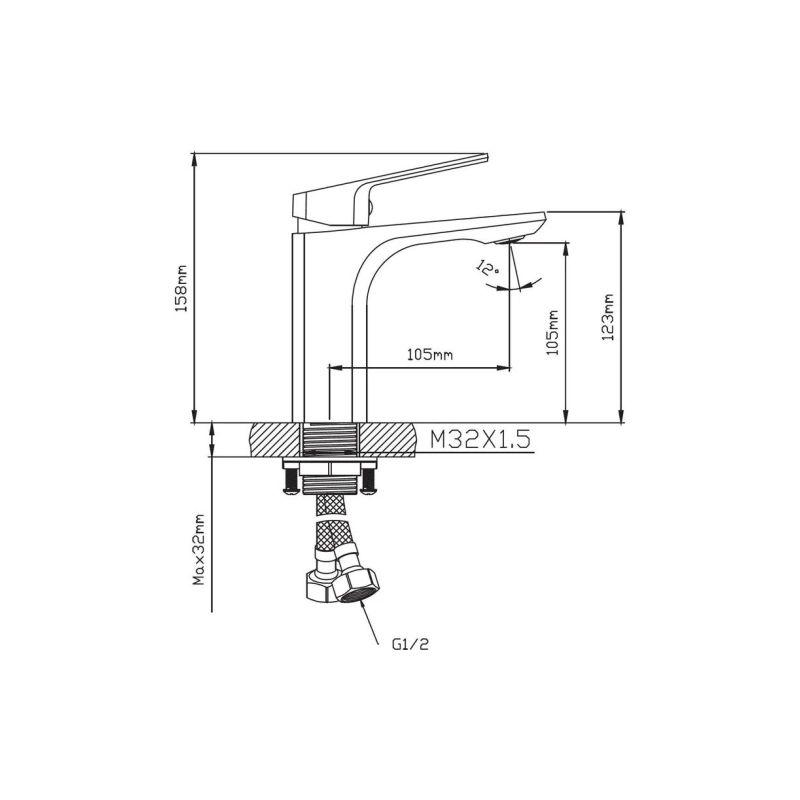 Смеситель Diadonna д/раковины D165-10