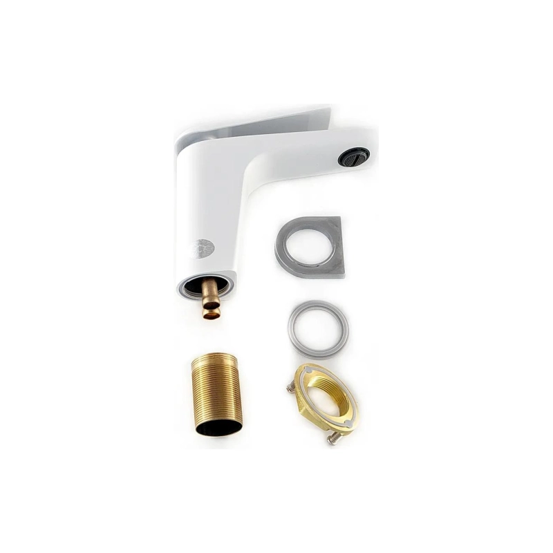 Смеситель Diadonna д/раковины белый с хромом D169-10W