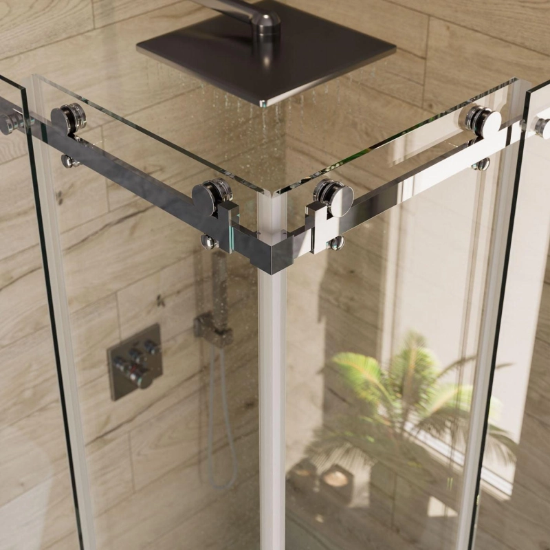 Душевое ограждение Vector 90х90 см, квадратная, б/поддона, хром, УТ000098744