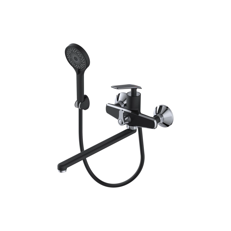 Смеситель Diadonna д/ванны с прям. изливом, монолитный D86-222137BL