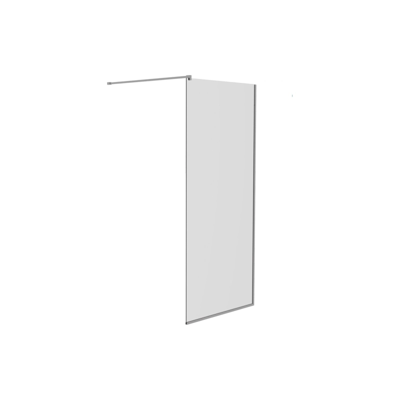 Душевая перегородка Walk-in 110 матовое (с аксессуарами), б/поддона, хром, УТ000103439