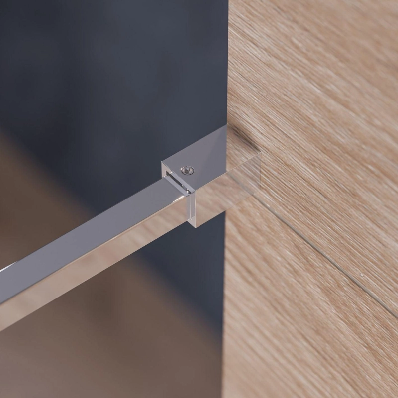 Душевая перегородка Walk-in 110 матовое (с аксессуарами), б/поддона, хром, УТ000103439