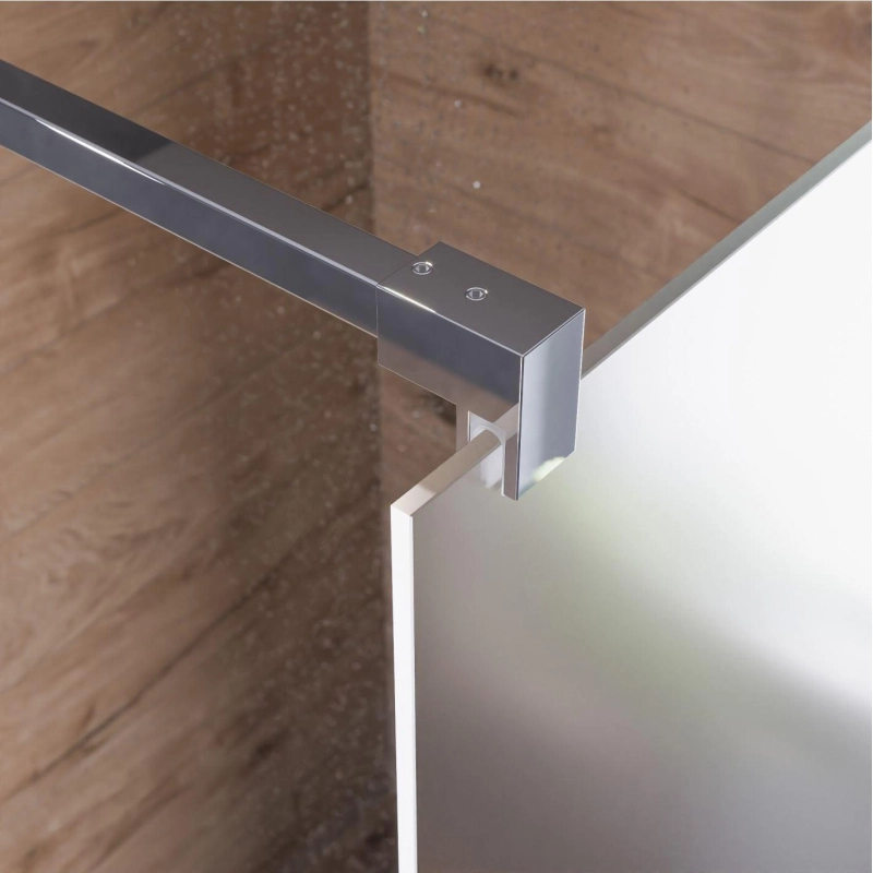 Душевая перегородка Walk-in 90 матовое (с аксессуарами), б/поддона, хром, УТ000103437