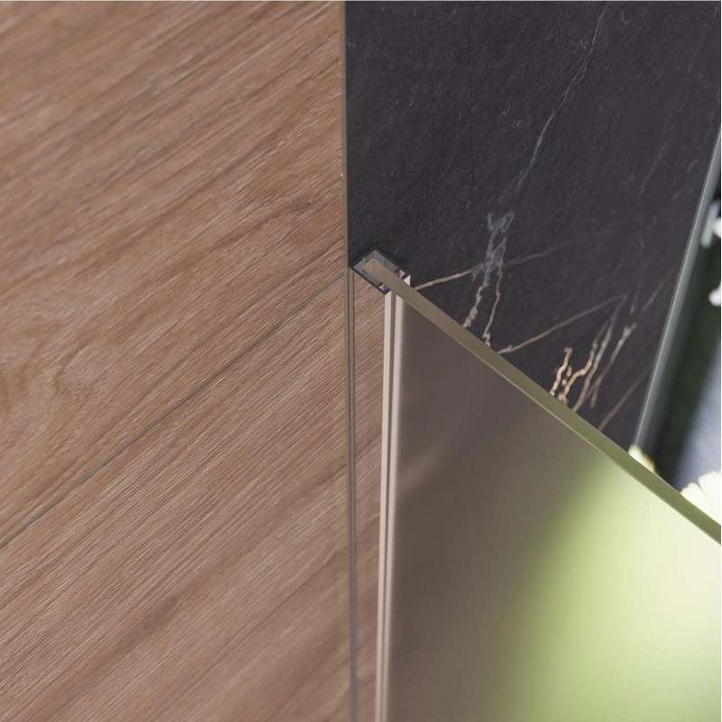 Душевая перегородка Walk-in 90 матовое (с аксессуарами), б/поддона, хром, УТ000103437