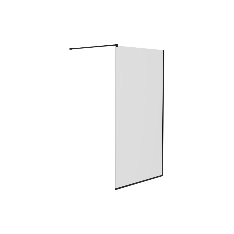 Душевая перегородка Walk-in 110 Черный (с аксессуарами), б/поддона, черный, УТ000084194