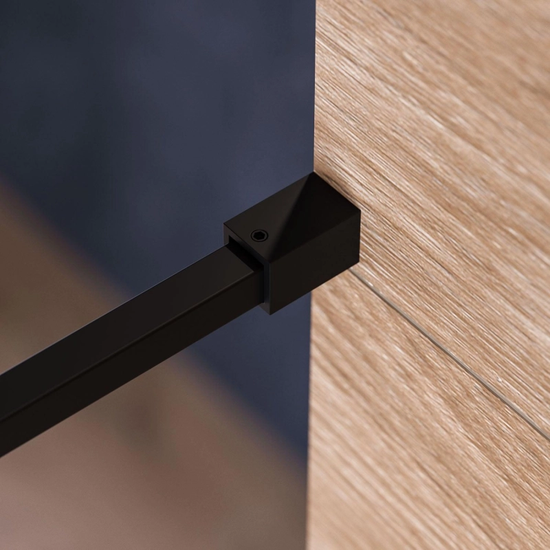 Душевая перегородка Walk-in 90 Черный (с аксессуарами), б/поддона, черный, УТ000084192