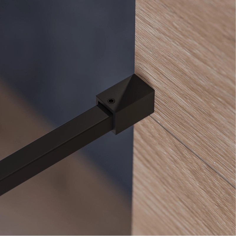 Душевая перегородка Walk-in 110 Черный матовое (с аксессуарами), б/поддона, черный, УТ000103862