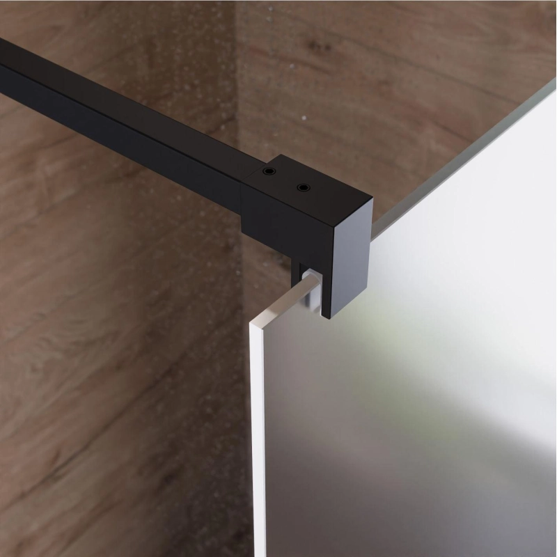 Душевая перегородка Walk-in 90 Черный матовое (с аксессуарами), б/поддона, черный, УТ000103860