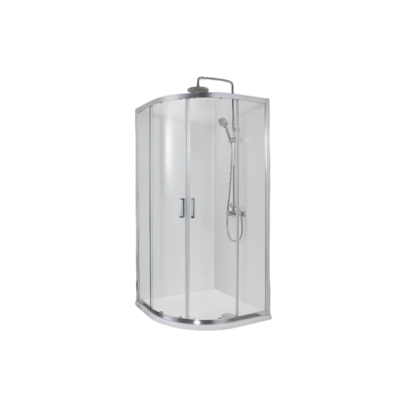 Душевое ограждение Omega 100x100 см, 1/4 круга, б/поддона, хром, УТ000004863