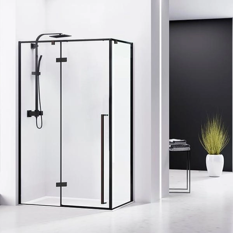 Душевое ограждение VOG Black 90х120 см, прямоугольная, б/поддона, черный, УТ000042711