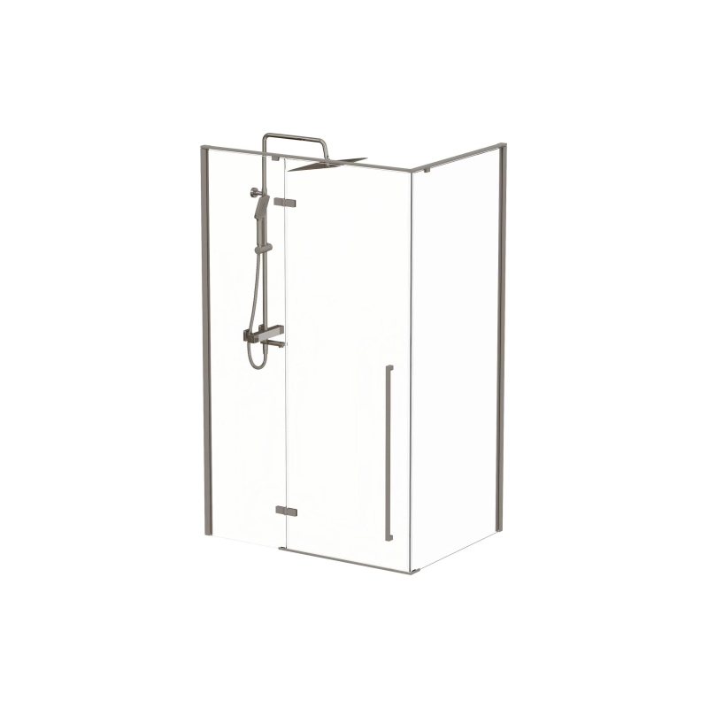 Душевое ограждение VOG Gray 90х120 см, прямоугольная, б/поддона, серый, УТ000090431