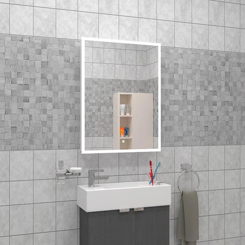 Зеркало-шкаф Arena 60/1, 600х800 (ШВ) сенсор.выкл., светодиод.подсветка, левый, УТ000073258