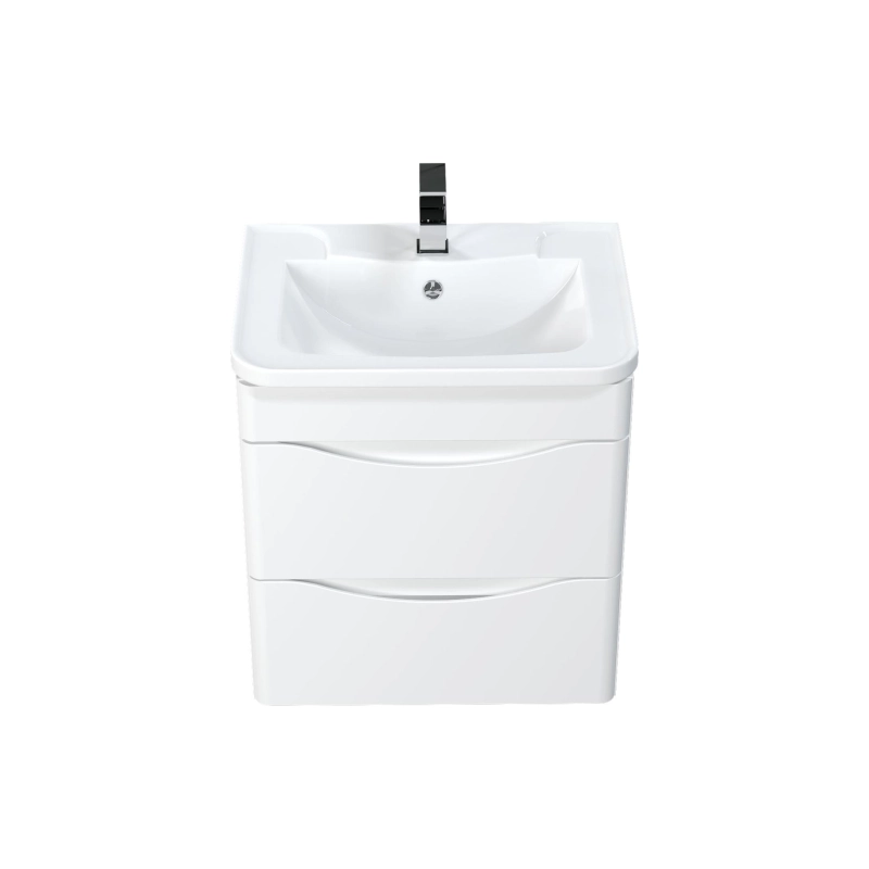 Тумба Bravo 60 60х45 см, подвесная, с раковиной Adel 60, белый, УТ000079264