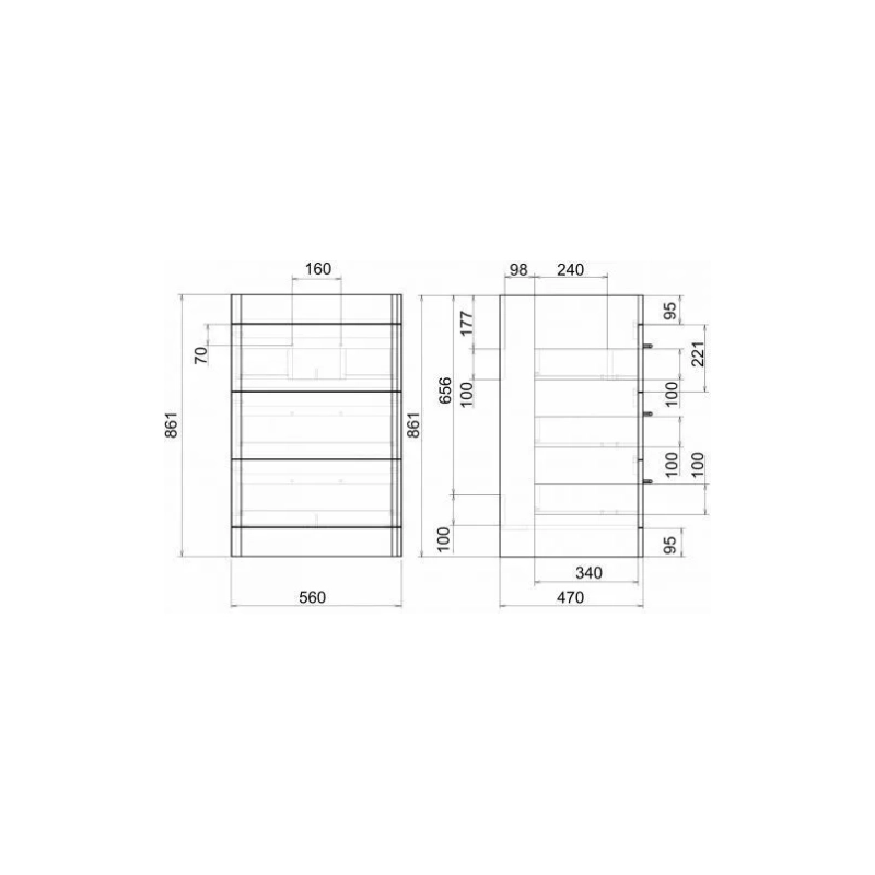 Тумба FUJI 120 под с/машинку 120х86х50 см с раковиной Fly2 120 левая, белая, УТ000077620