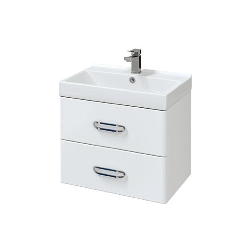 Тумба Fuji 60 57х50х39 см, подвесная, с раковиной Fest 60, белый, УТ000043897