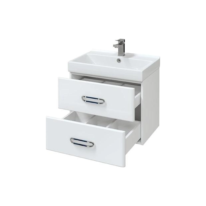 Тумба Fuji 60 57х50х39 см, подвесная, с раковиной Fest 60, белый, УТ000043897