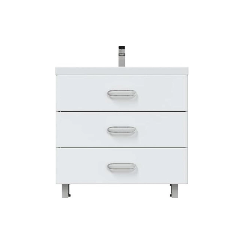 Тумба Fuji 80 80х70х50 см, напольная, с раковиной Deep 80, белый, УТ000043816