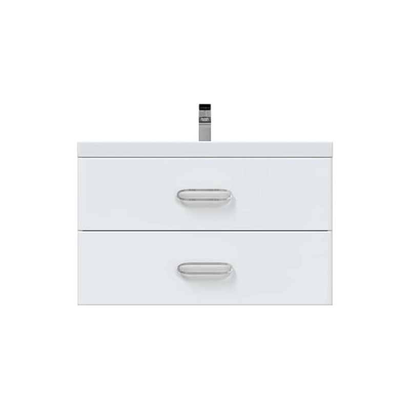 Тумба Fuji 80 80х50х50 см, подвесная, с раковиной Deep 80, белый, УТ000043815