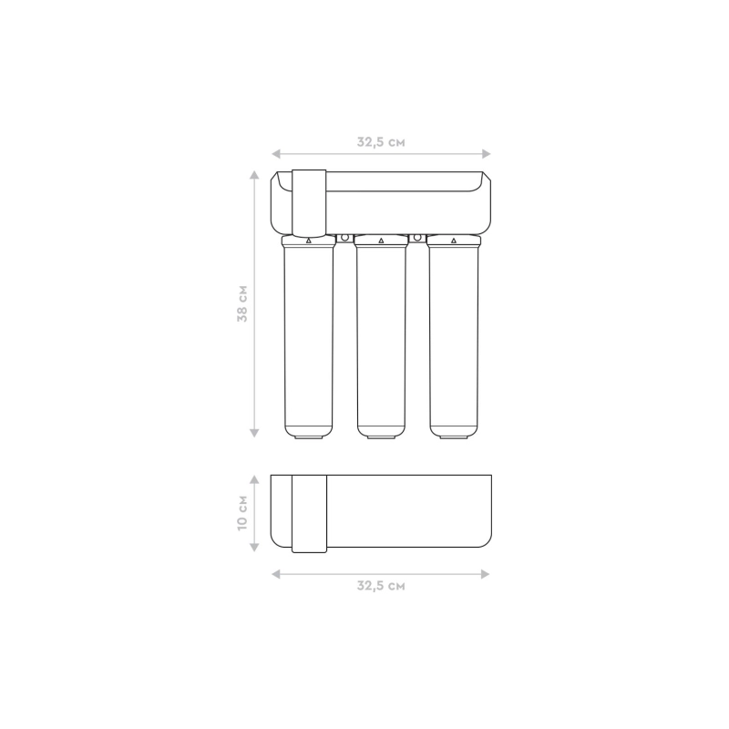 Барьер обратный осмос Compact OSMO 100 (3картриджа-5 ступеней )