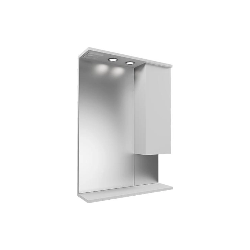 Зеркало-шкаф Next 60, 600х830 (ШВ) выкл. на корпусе, светодиод.подсветка, правый, УТ000020681