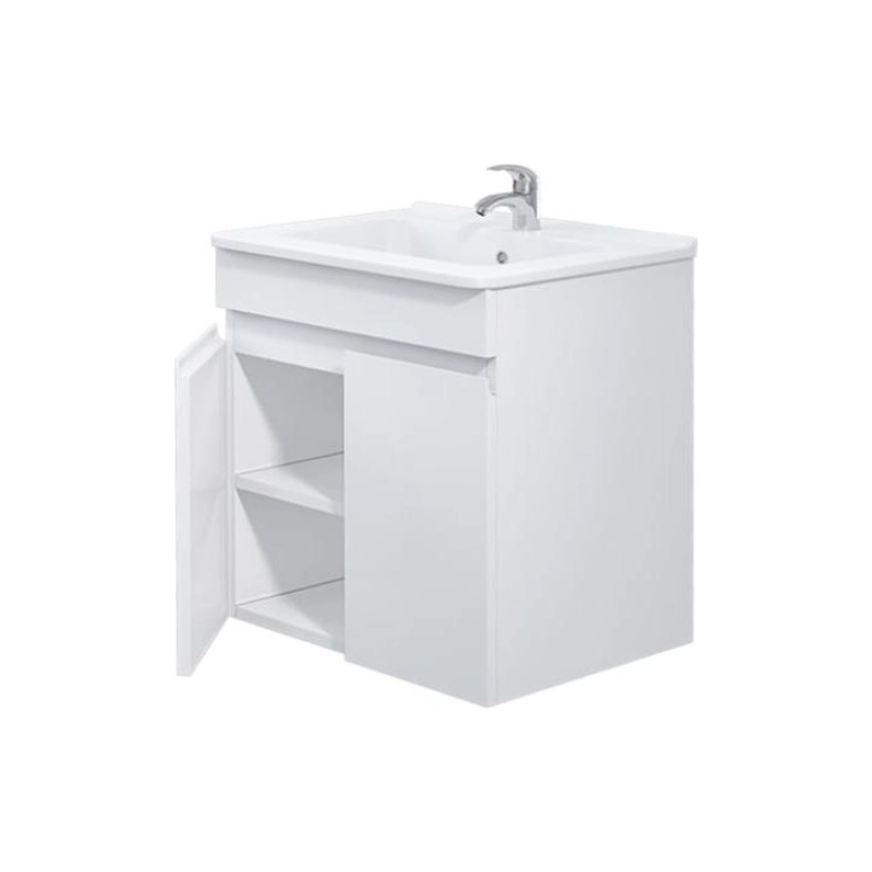 Тумба Next 60 60х60х45 см, подвесная, с раковиной Next 60, белый, УТ000040368