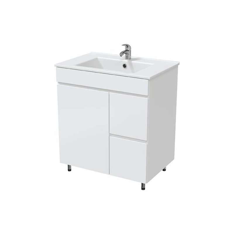 Тумба Next 70 70х70х45 см, напольная, с раковиной Next 70, белый, УТ000053556