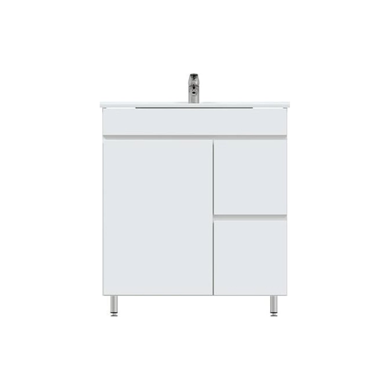 Тумба Next 70 70х70х45 см, напольная, с раковиной Next 70, белый, УТ000053556