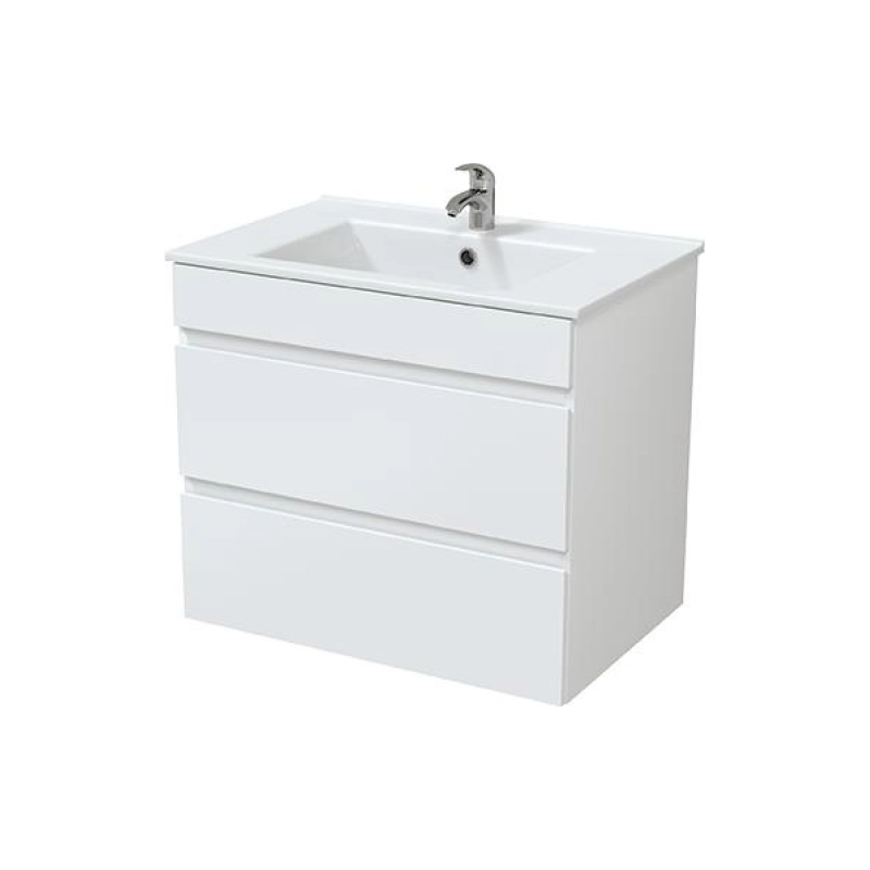 Тумба Next 70/2 70х60х45 см, подвесная, с раковиной Next 70, белый, УТ000053557