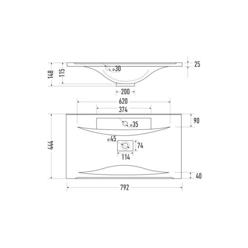 Тумба Next 80 80х60х44 см, подвесная, с раковиной Next 80, белый, УТ000020021
