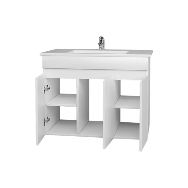 Тумба Next 80 80х60х44 см, подвесная, с раковиной Premier 80, белый, УТ000020465