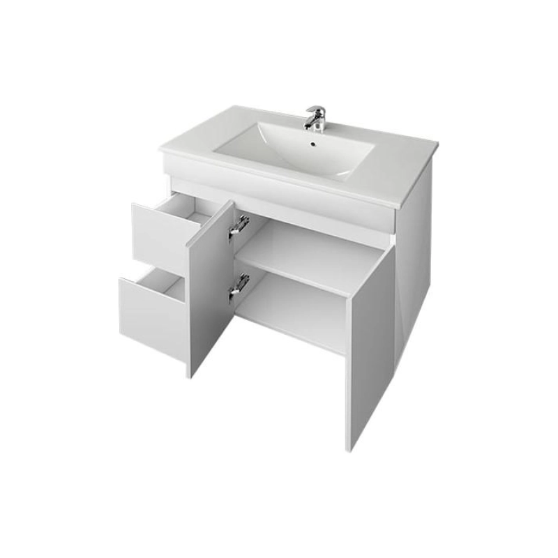 Тумба Next 80/1 80х60х44 см, подвесная, с раковиной Next 80, белый, УТ000020022